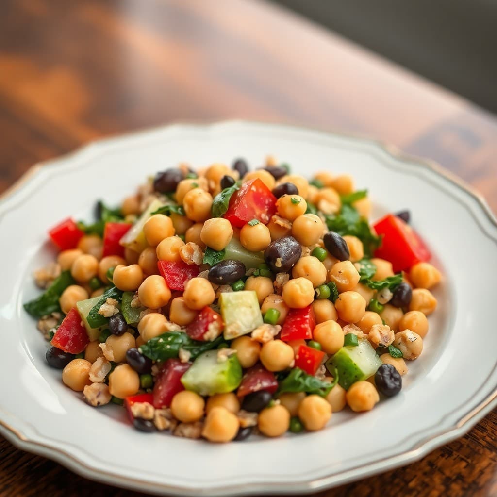 Mediterranean Chickpea and Veggie Salad
