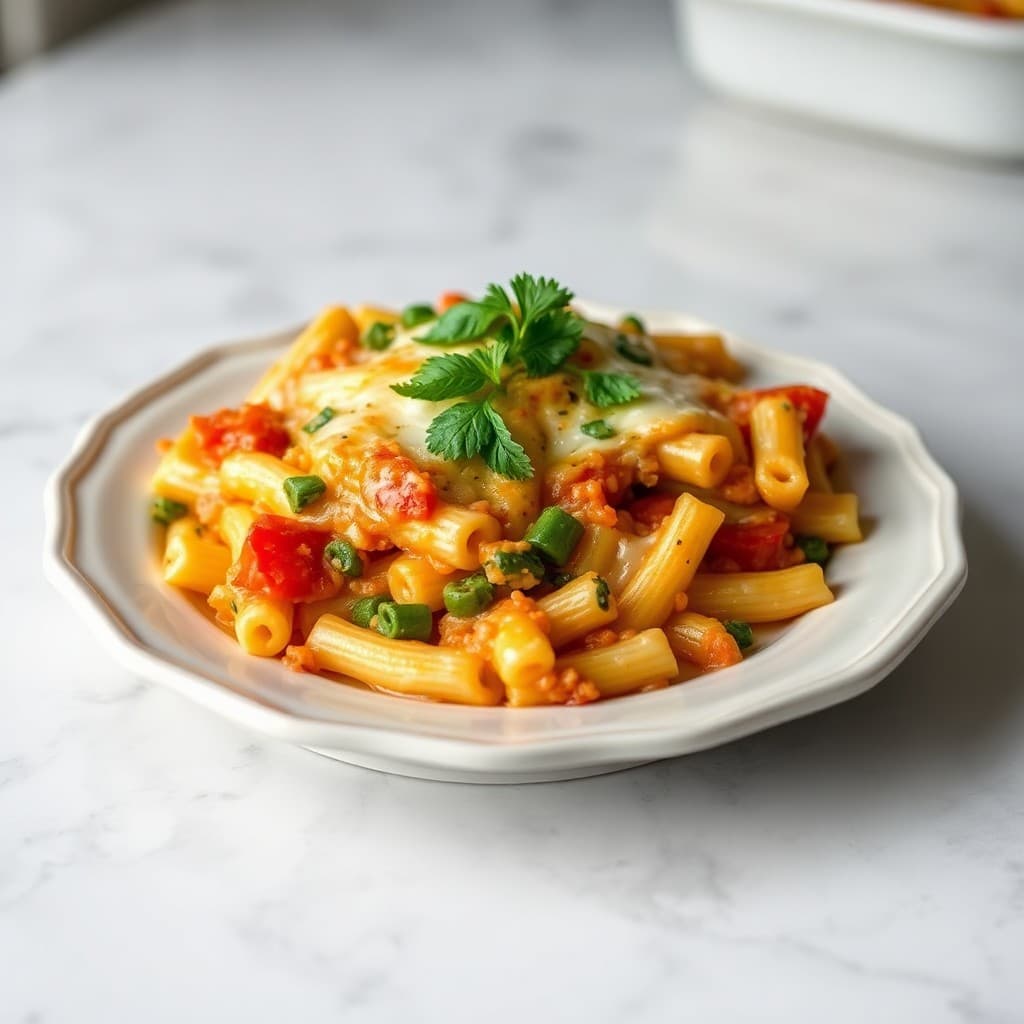 Cheesy Veggie Baked Pasta
