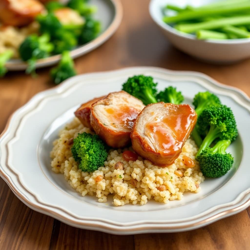 Honey Garlic Glazed Pork Tenderloin Bites