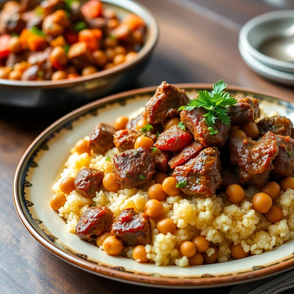 Moroccan Lamb and Chickpea Tagine