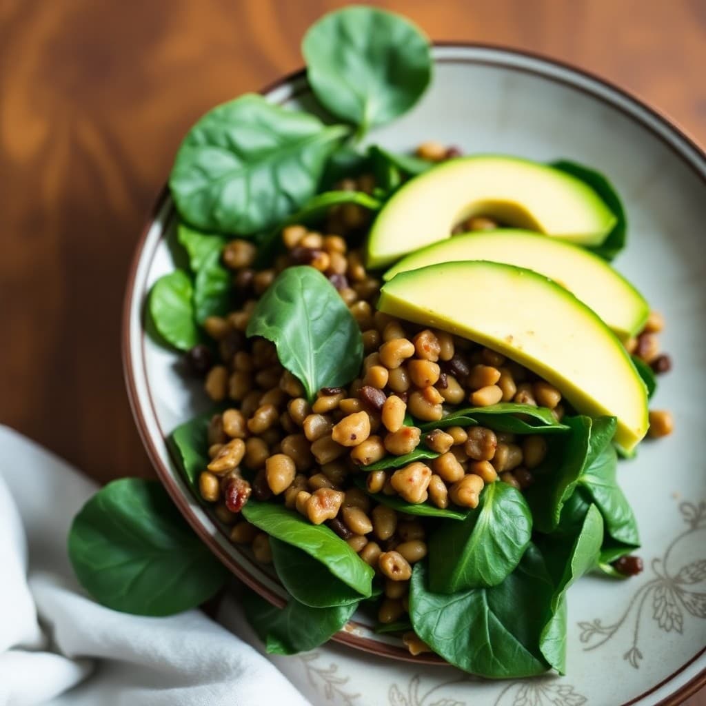 Protein-Packed Lentil and Spinach Salad