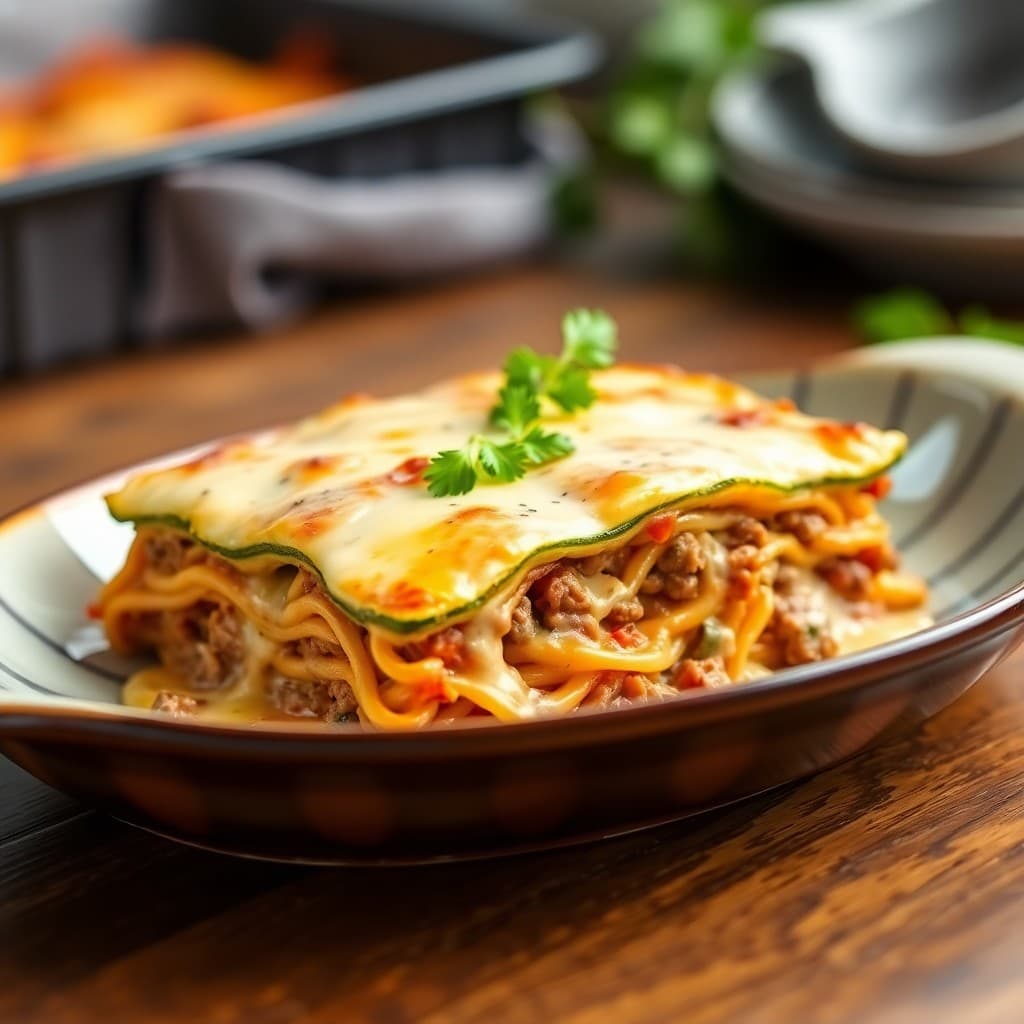 Keto Beef Zucchini Lasagna