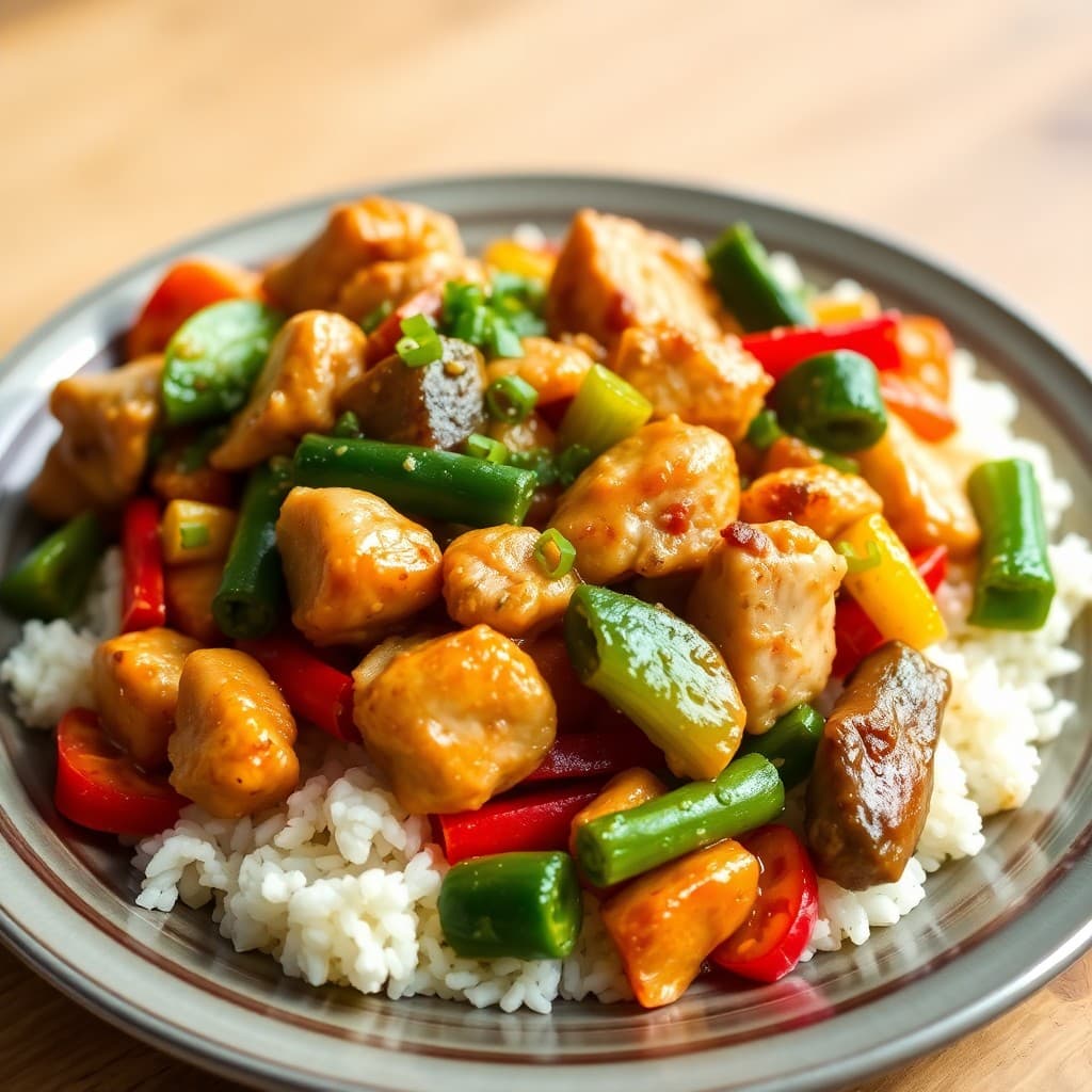 Lemon Garlic Chicken Stir-Fry