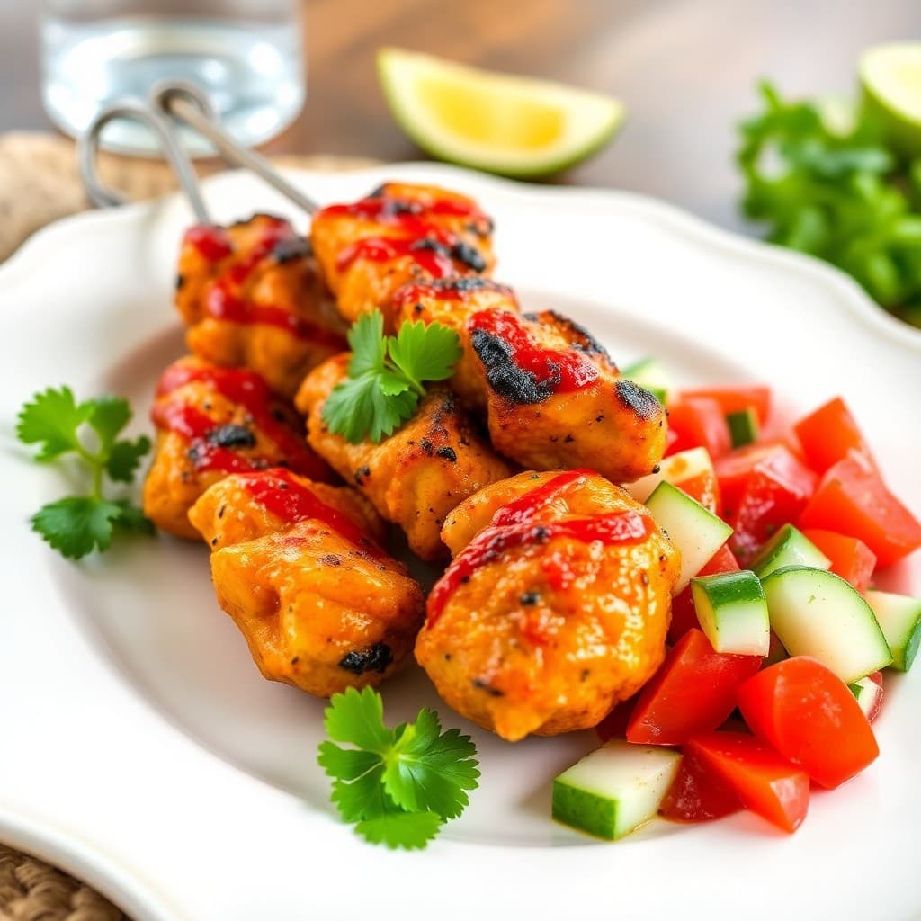 Zesty Moroccan Chicken Skewers