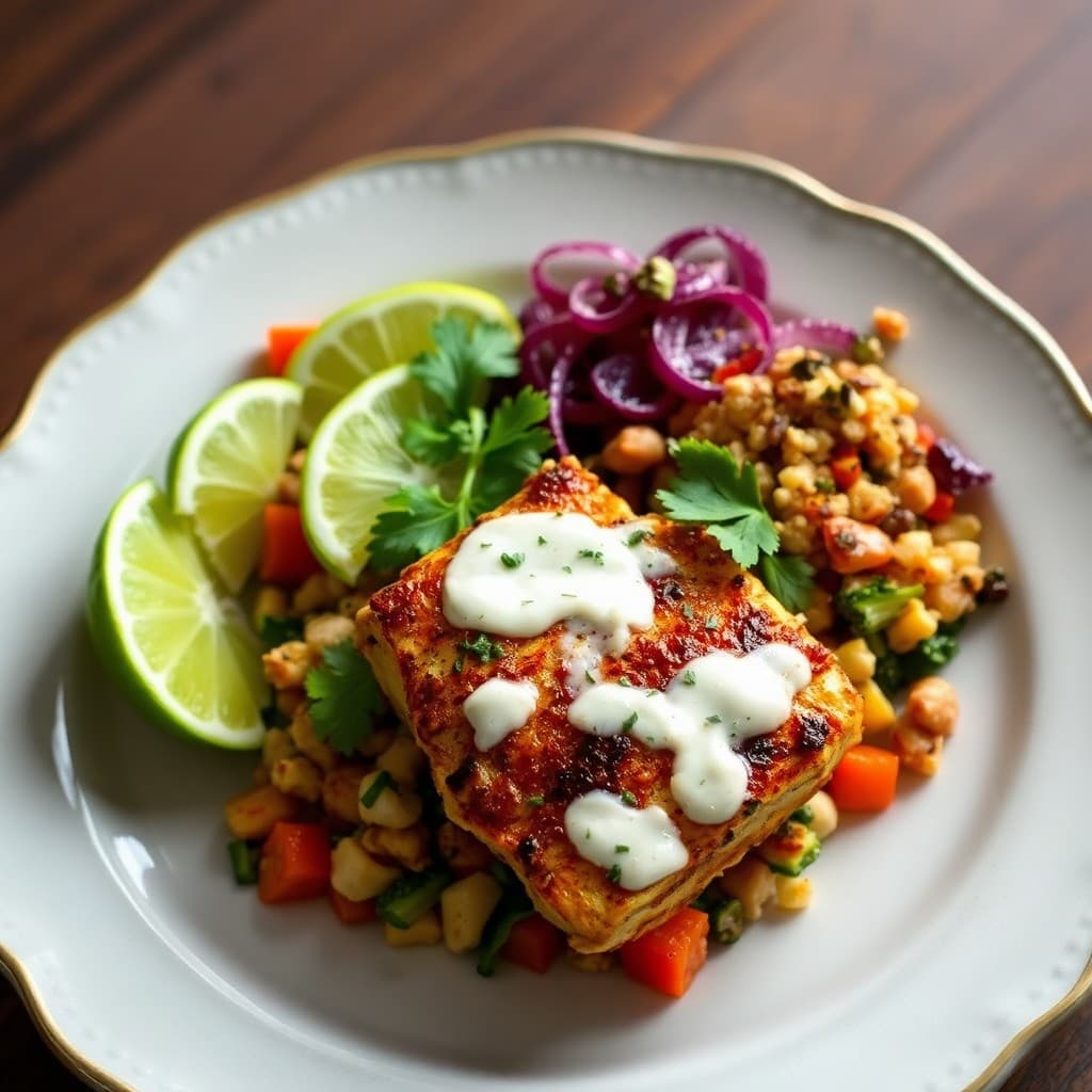 Seared Chili-Lime Chicken Burrito Bowls