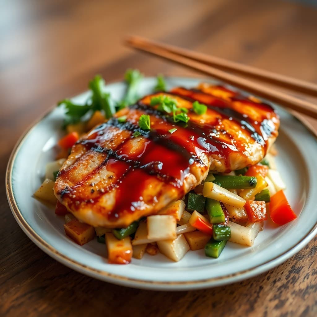 Teriyaki Chicken with Sauteed Vegetables
