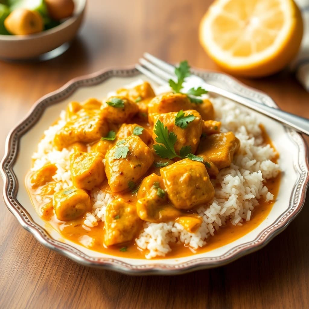 Thai Coconut Curry Chicken with Basmati Rice
