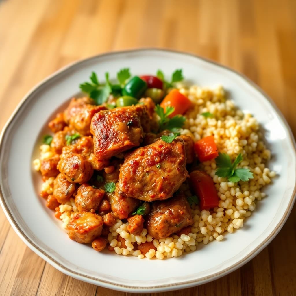 Zesty Moroccan Chicken Tagine with Warm Couscous Salad