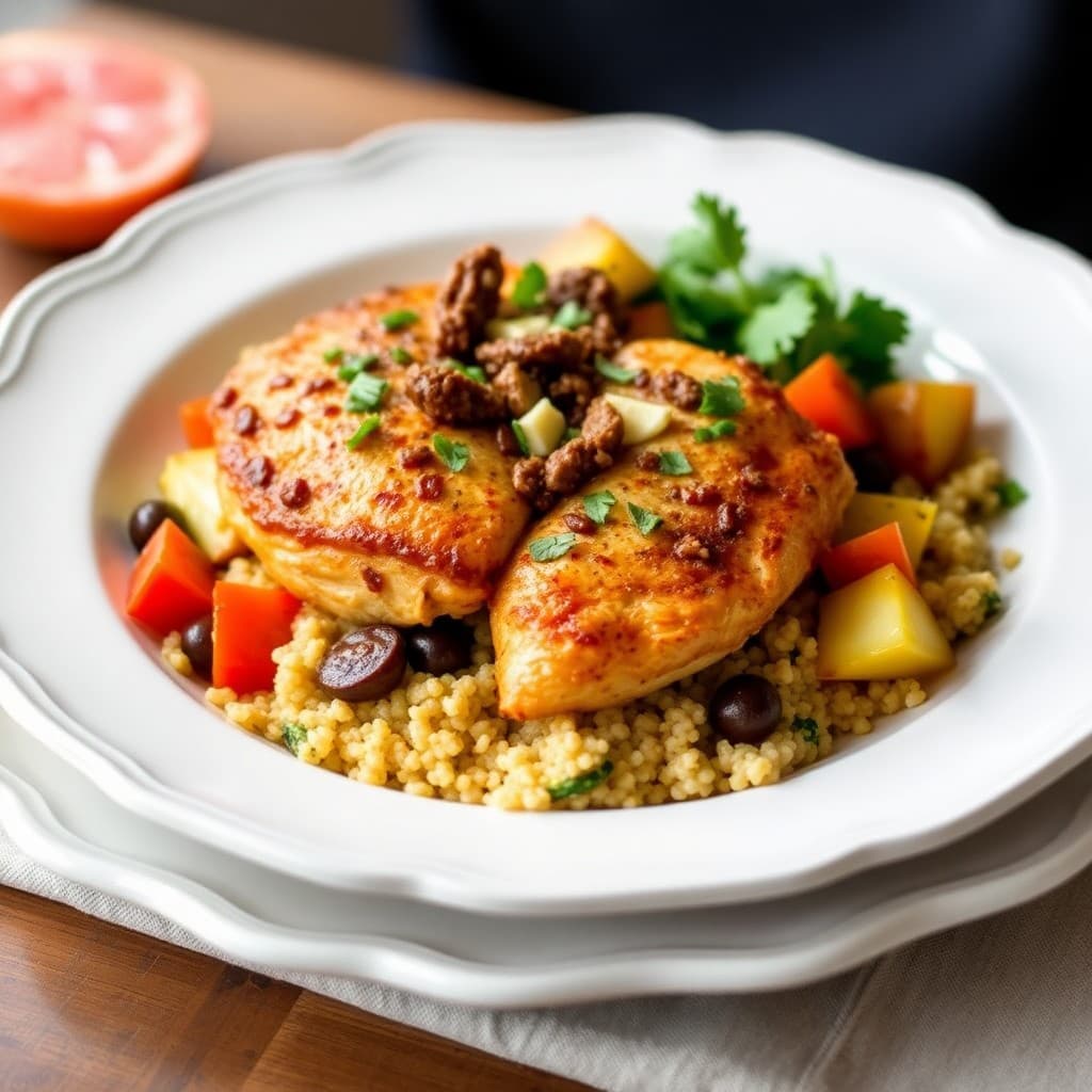 Mediterranean Chicken Bowls with Olive Tapenade