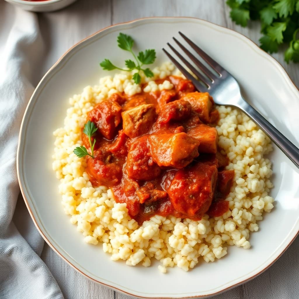 Morrocan-Spiced Chicken Tagine with Couscous