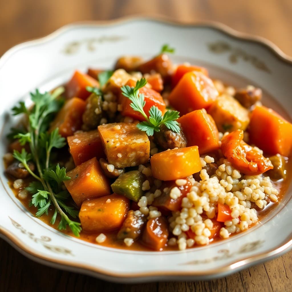 Winter Vegetable Stew with Quinoa