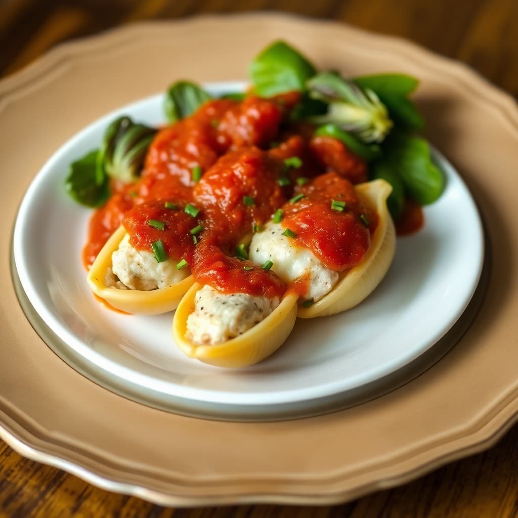 Zesty Chicken Parmesan Stuffed Shells
