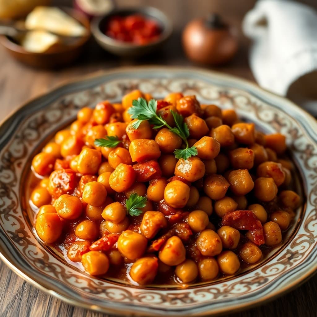 Moroccan Chickpea and Sweet Potato Tagine