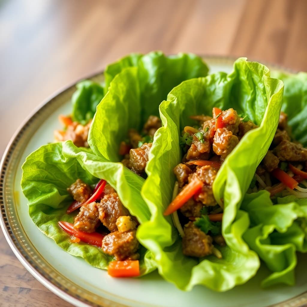 Vibrant Vietnamese Beef Lettuce Wraps