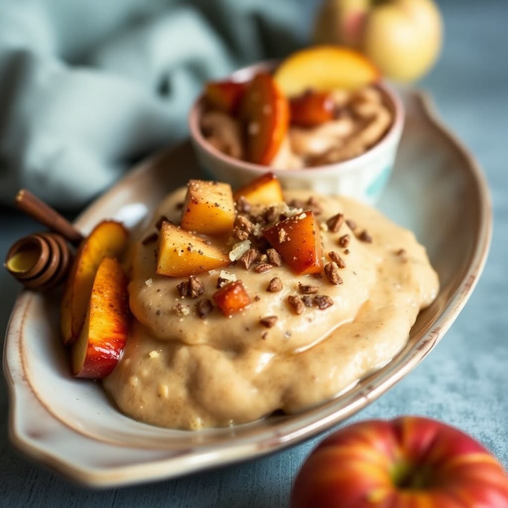 Creamy Pumpkin Spice Chia Pudding with Roasted Cinnamon Apples