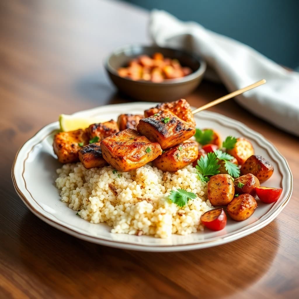 Spicy Moroccan Chicken Skewers