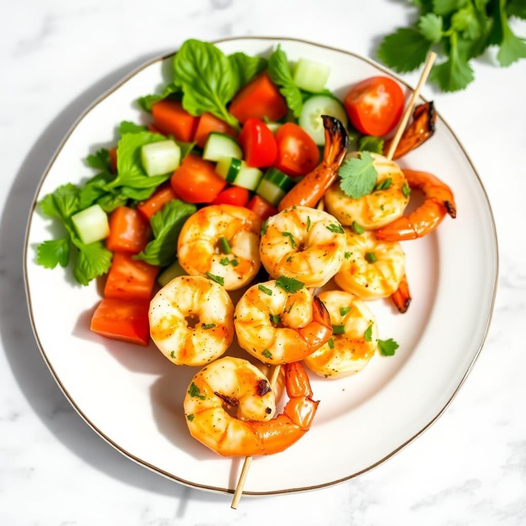 Zesty Mediterranean Shrimp Skewers