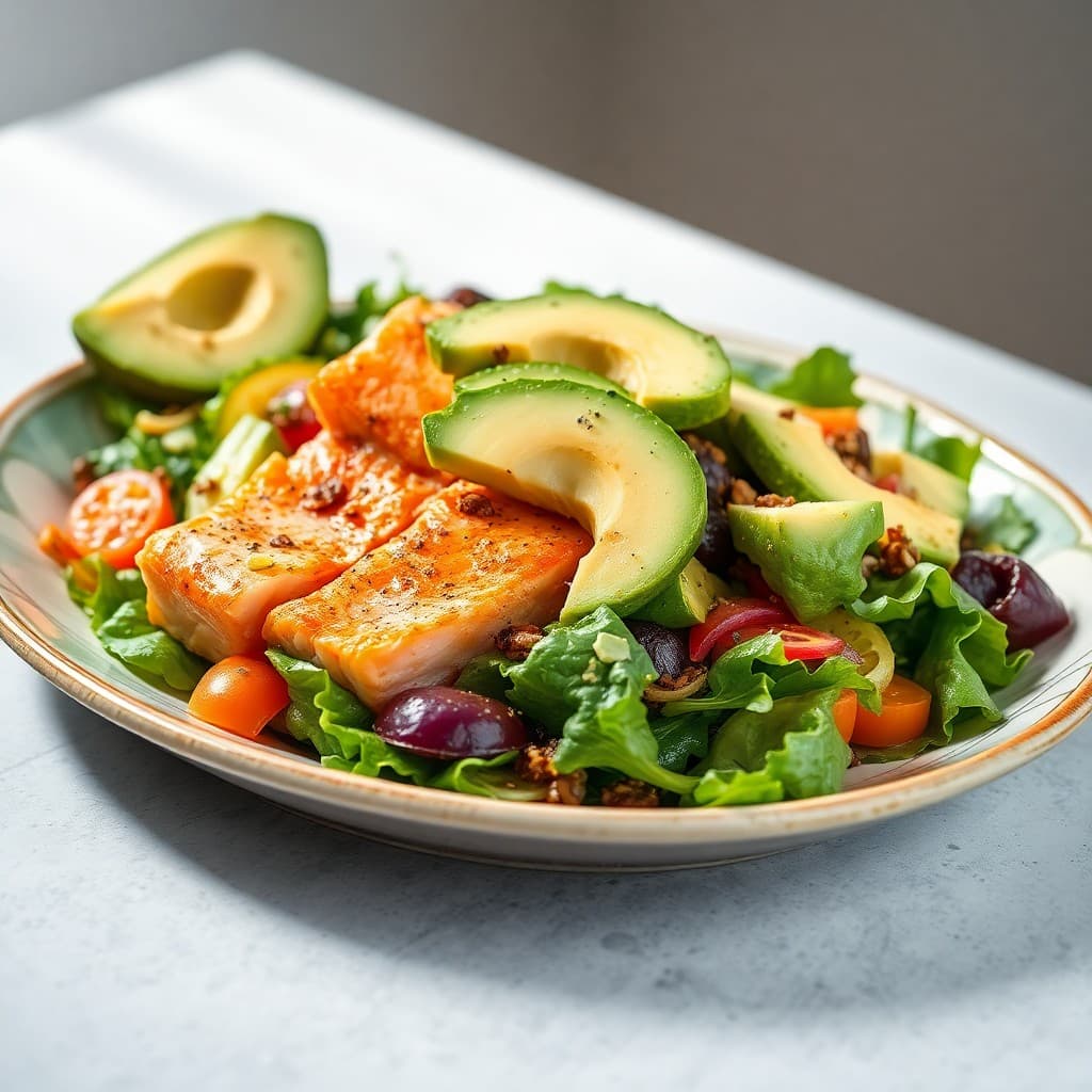 Protein-Packed Salmon Salad with Avocado