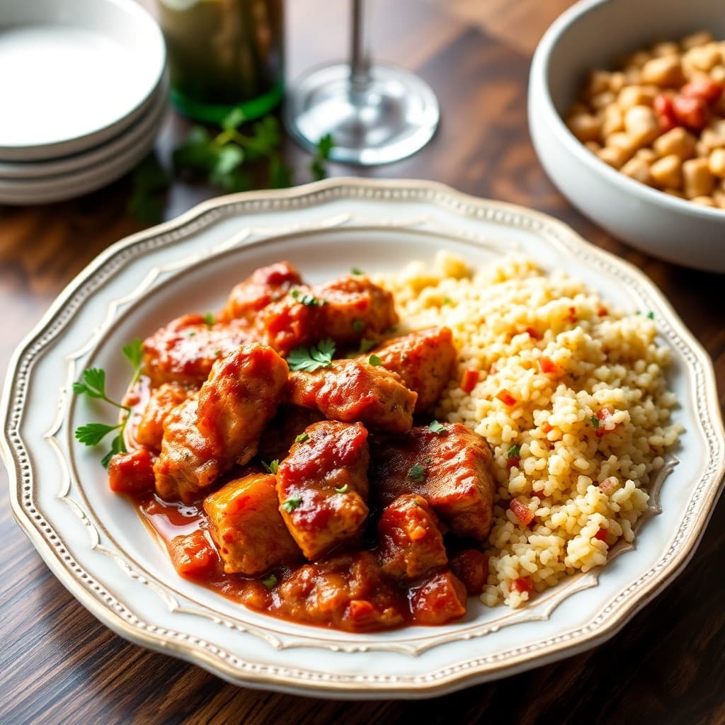 Vibrant Moroccan Chicken Tagine with Spiced Couscous