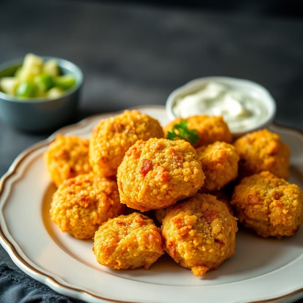 Cheesy Chicken Nugget Bites