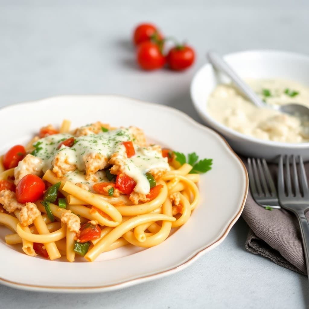 Mediterranean Chicken Baked Ziti