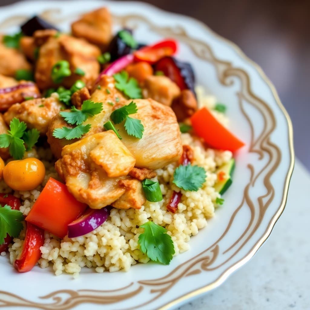 Zesty Chicken Fajita Bowls with Cilantro Lime Quinoa