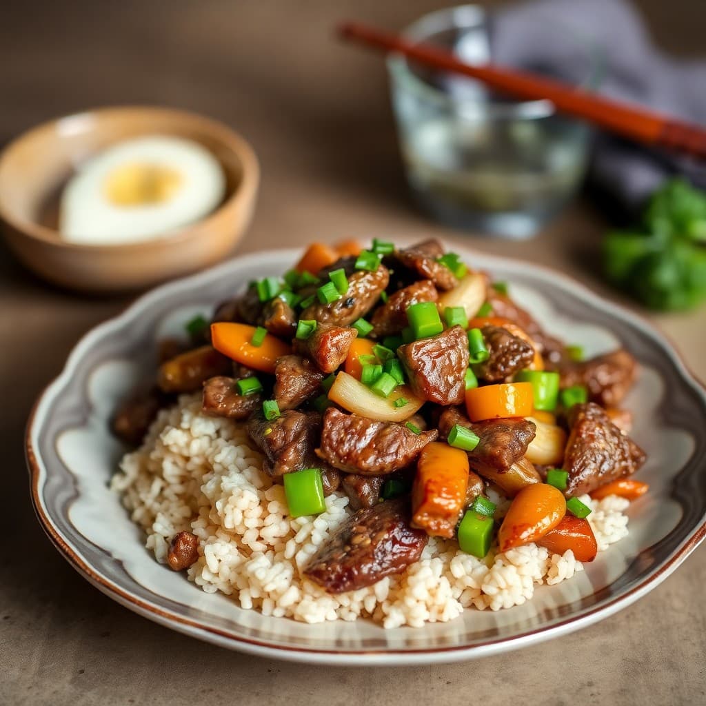 Sizzling Sesame Beef Bowls