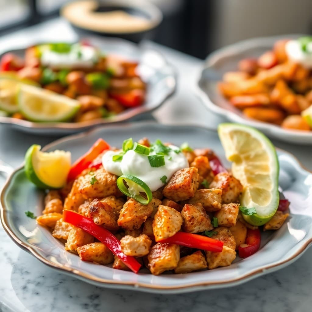 Spicy Chicken Fajita Bowls