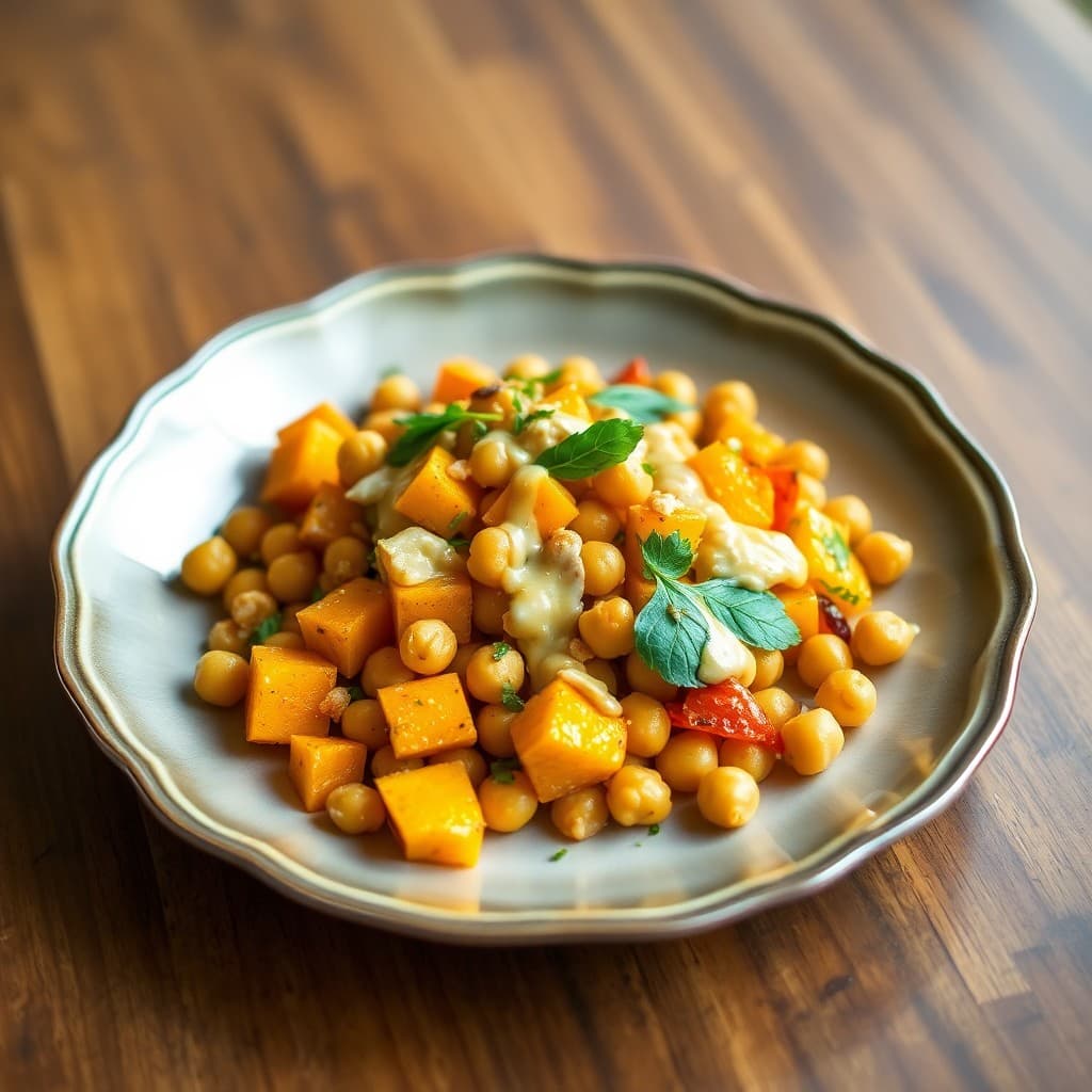 Roasted Butternut Squash and Chickpea Salad