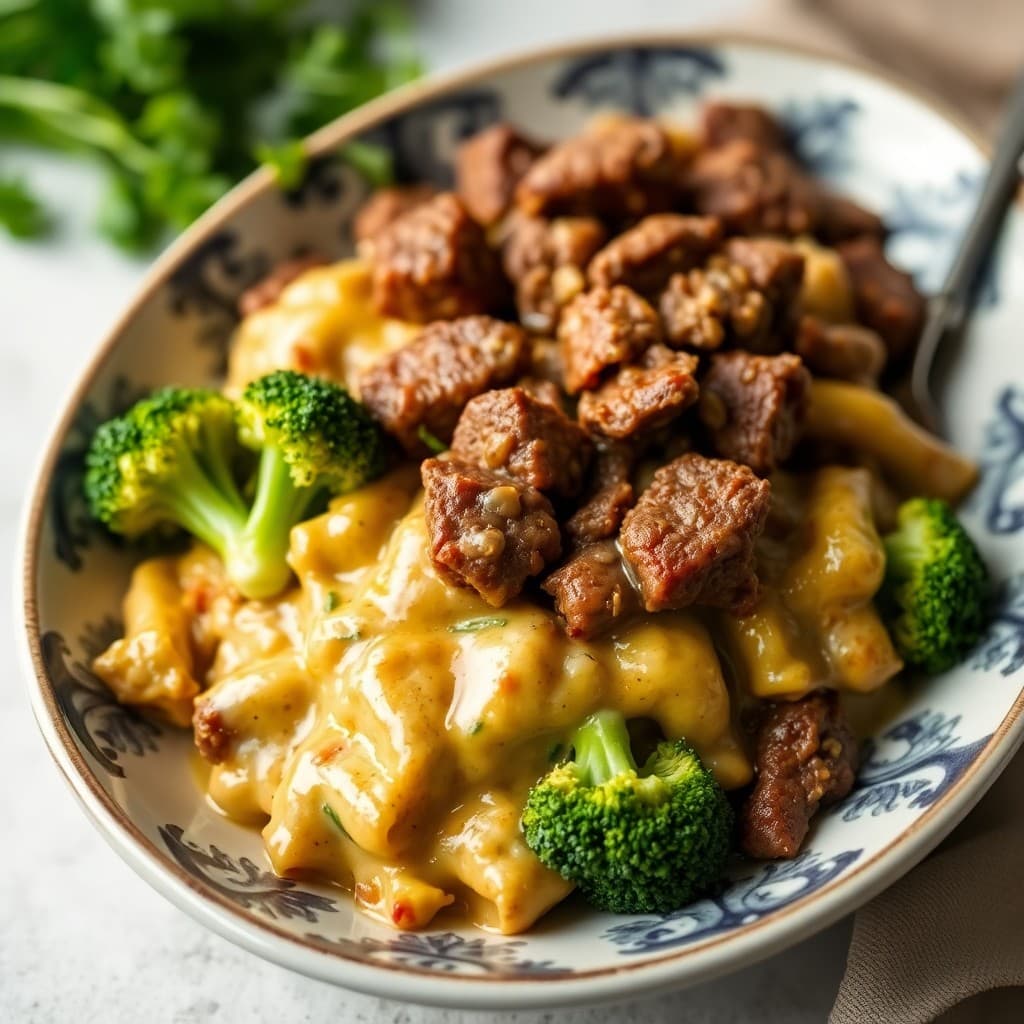 Baked Beef and Broccoli Casserole