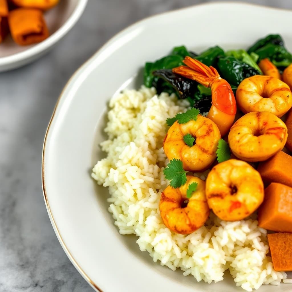Coconut Curry Shrimp Bowls