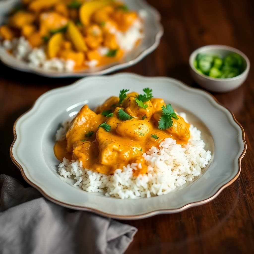 Sizzling Thai Coconut Curry Chicken