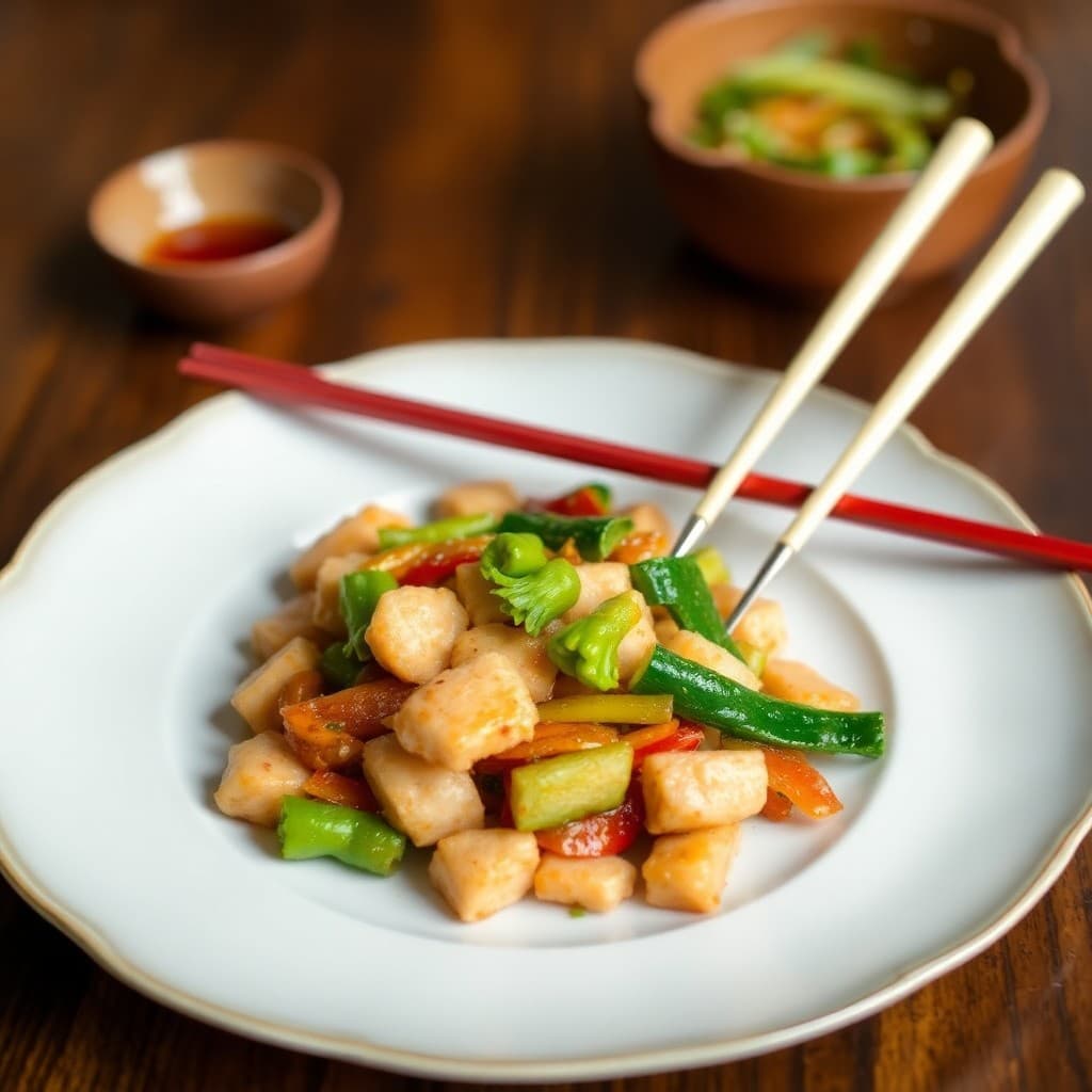 Japanese-Inspired Chicken and Vegetable Stir-Fry