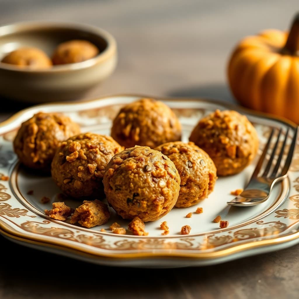 Autumn Pumpkin Protein Bites