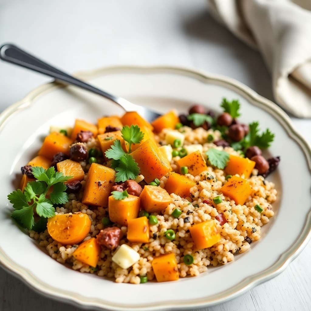 Roasted Butternut Squash and Quinoa Bowl