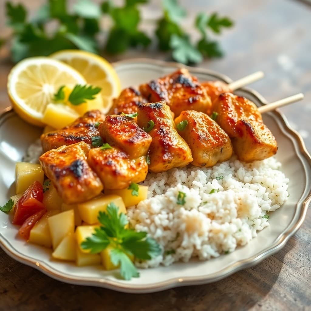 Honey Lime Chicken Skewers