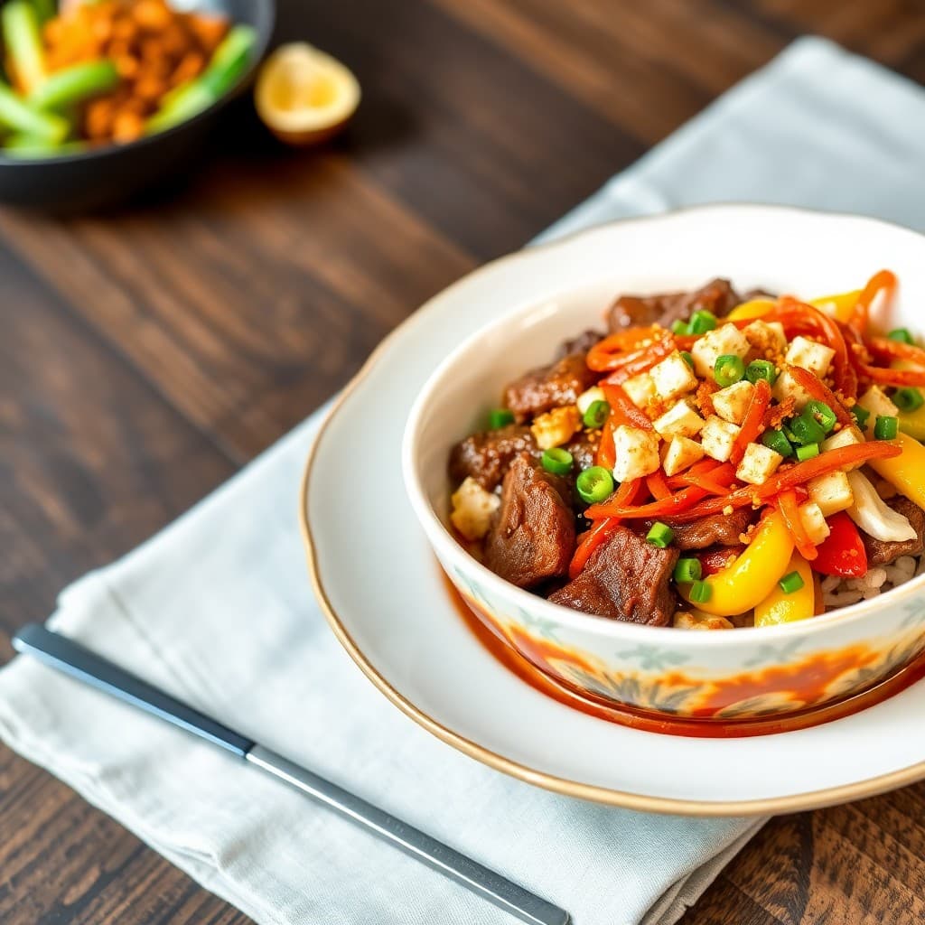 Zesty Korean Beef Bibimbap Bowls