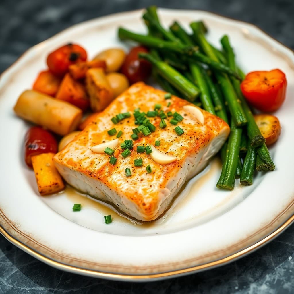 Satiating Salmon with Roasted Vegetables (Breaking Fast)