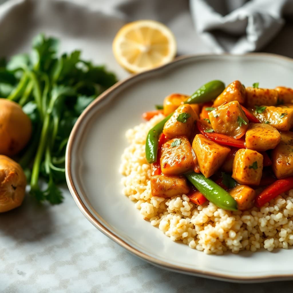 Sizzling Lemon-Garlic Chicken Stir-Fry