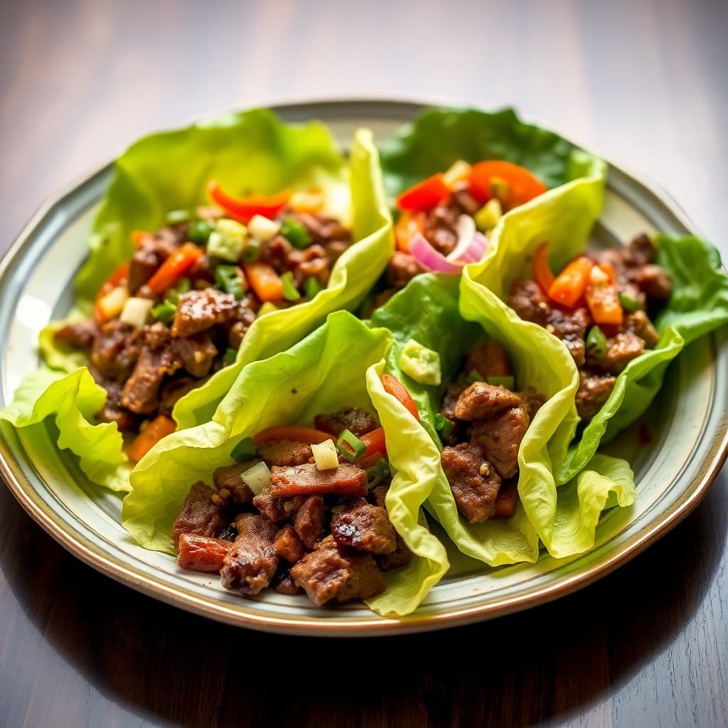 Korean-Inspired Beef Bulgogi Lettuce Wraps