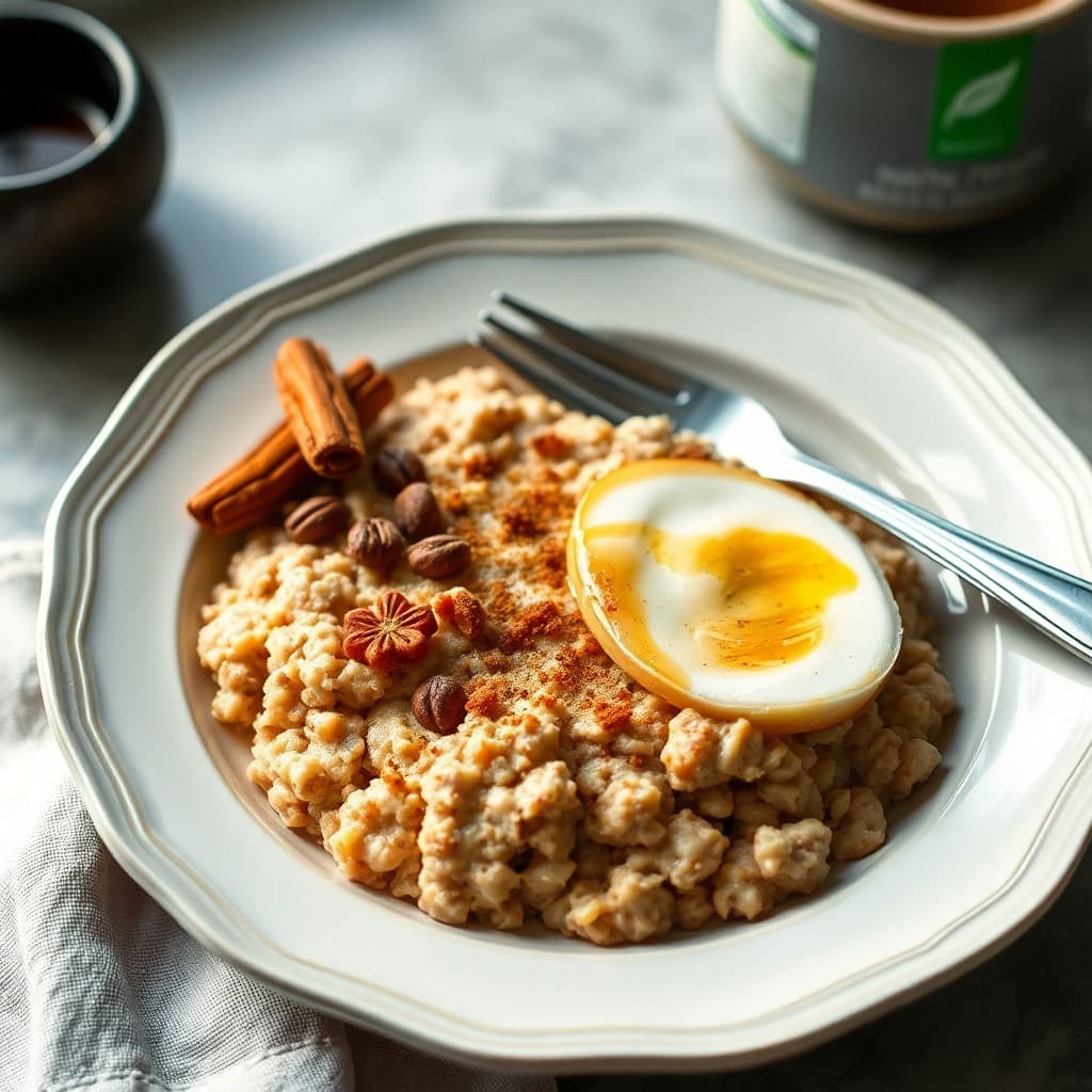 Autumn Spiced Protein Oatmeal