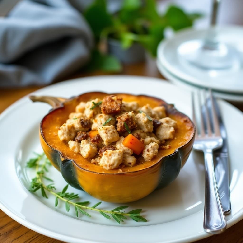 Autumn Paleo Stuffed Acorn Squash