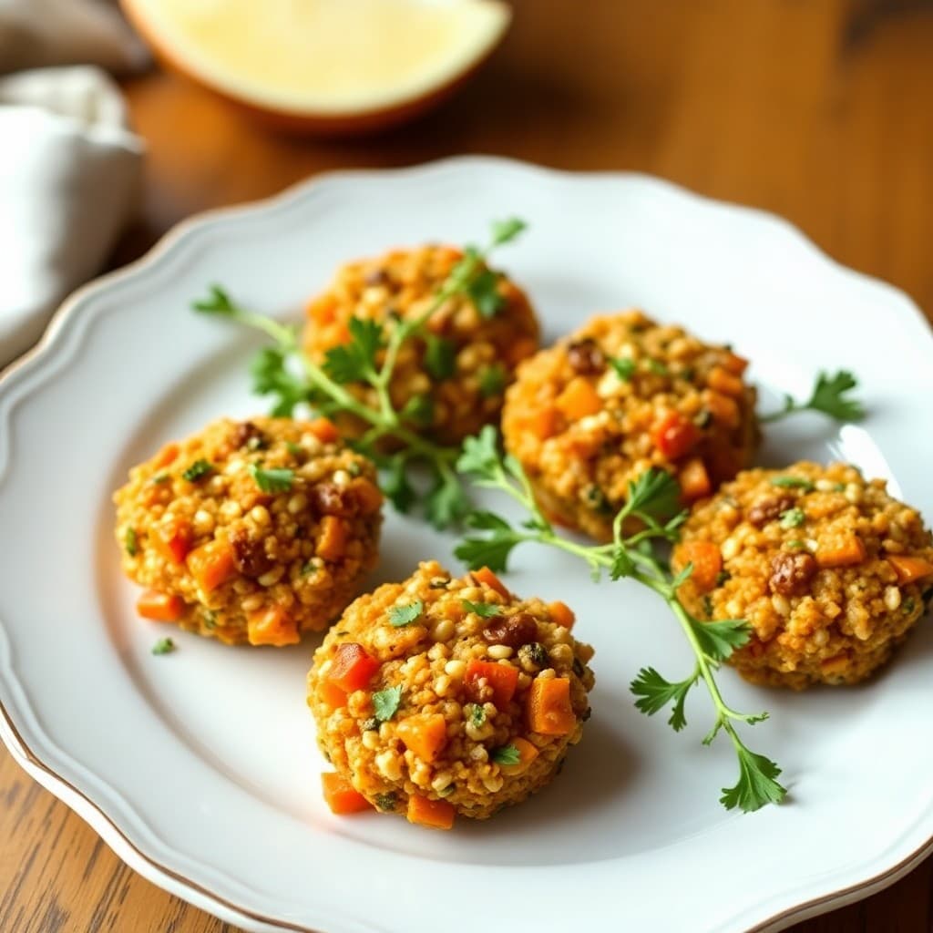 Autumn Quinoa and Sweet Potato Bites