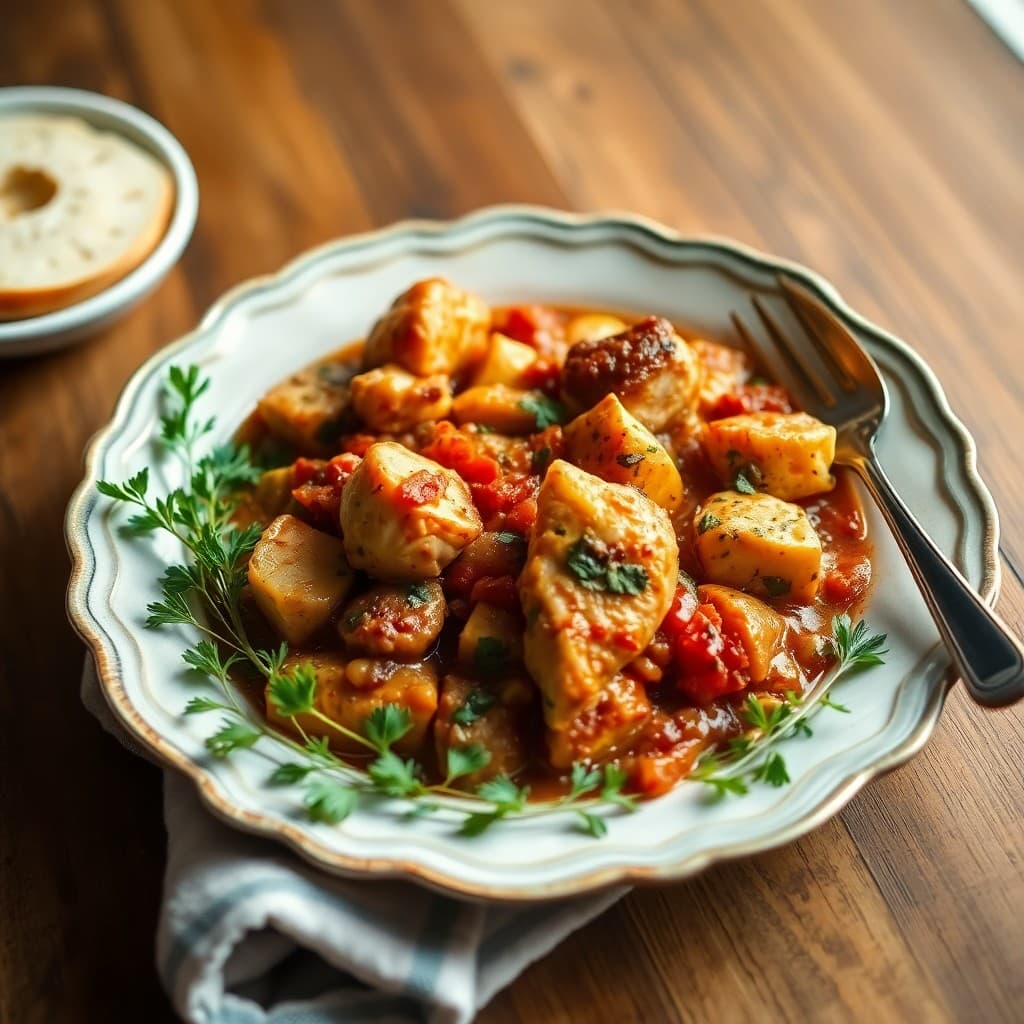 Hearty Mediterranean Chicken Stew