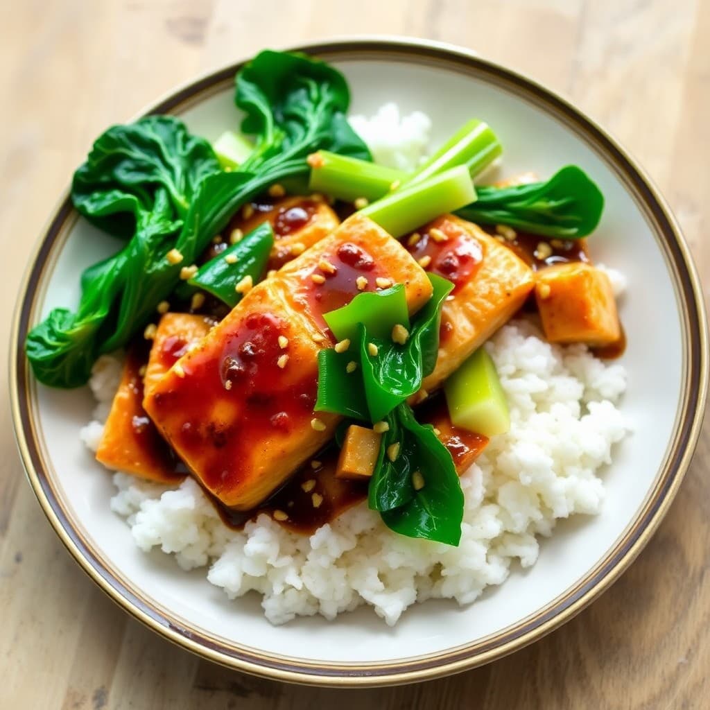 Teriyaki Salmon Stir-Fry with Bok Choy