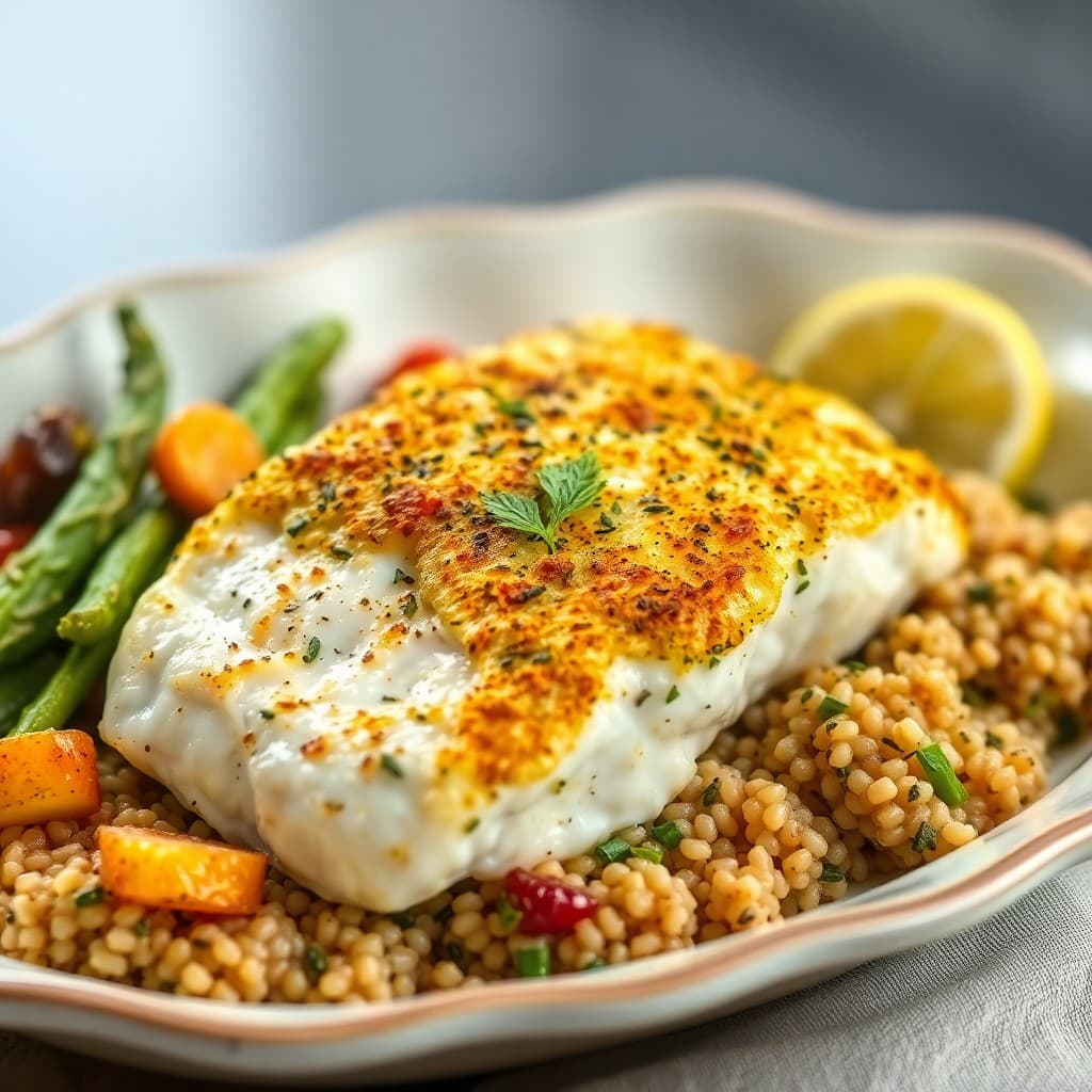 Zesty Lemon-Herb Baked Cod