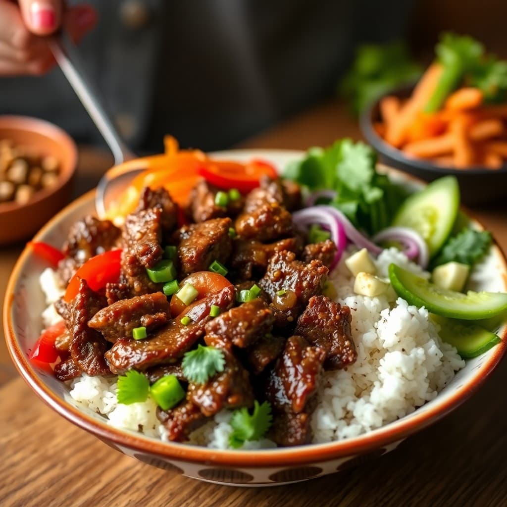 Korean Beef Bulgogi Bowl Bar