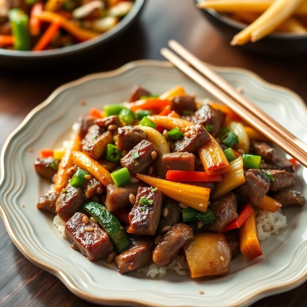 Zesty Korean Beef and Vegetable Stir-Fry