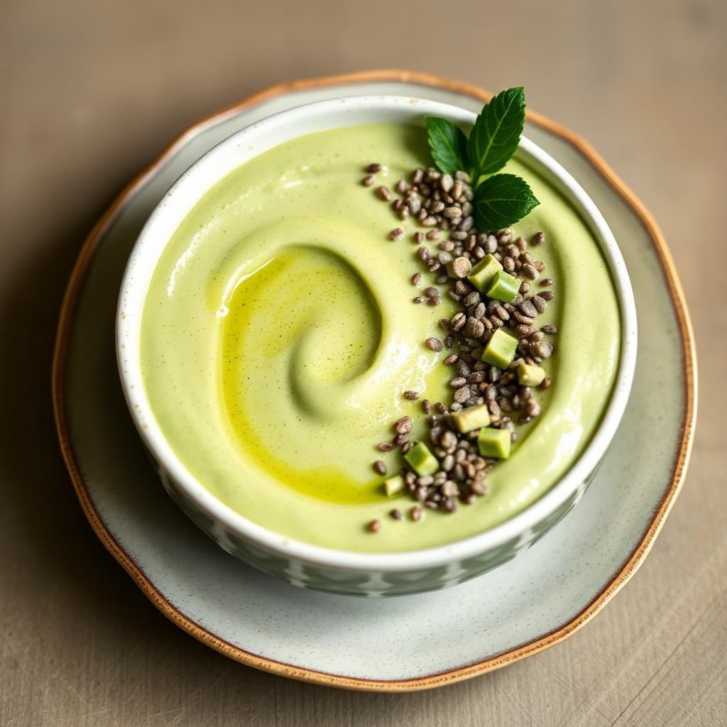 Creamy Matcha Green Tea Chia Pudding