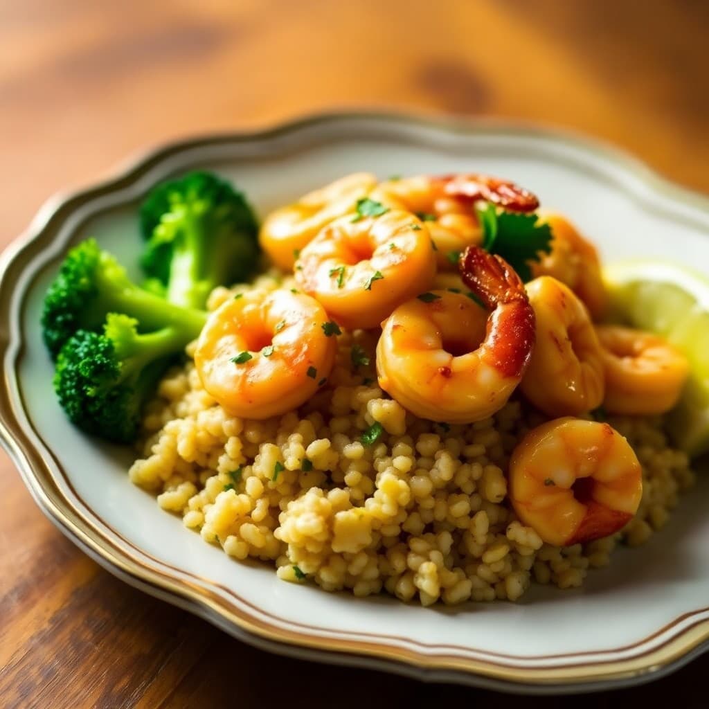 Sizzling Lemon Garlic Shrimp Bowls